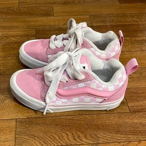 Pink Checkerboard Vans